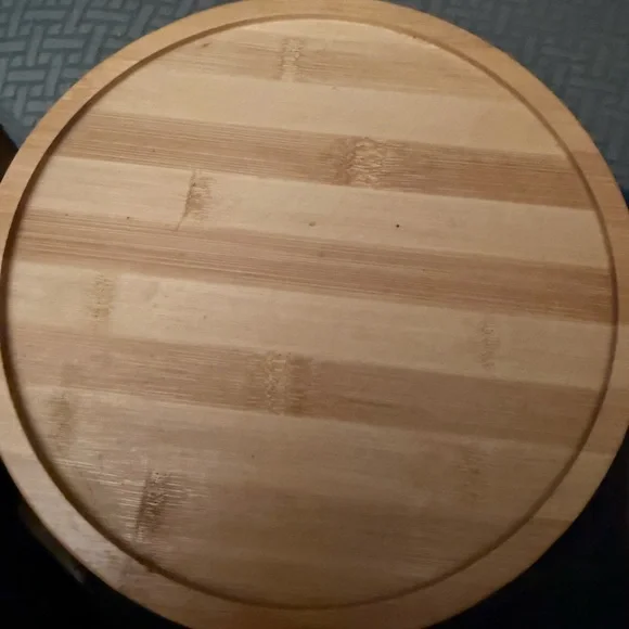 πΉ Round Bamboo sofa arm tray - Picture 3 of 11